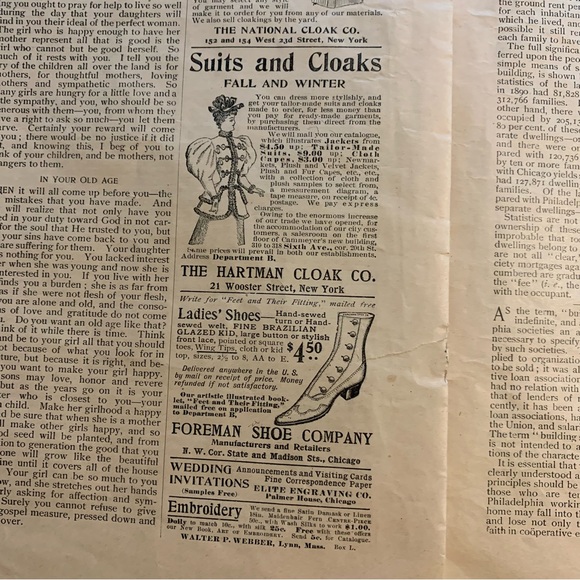 1894 Ladies Home Journal Magazine - Picture 15 of 16